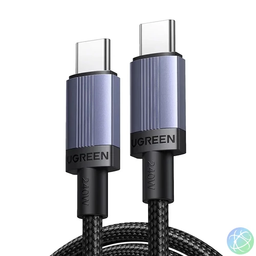 UGREEN L532 USB-C–USB-C kábel, PD 240 W, 480 Mbps, 3m (szürke)