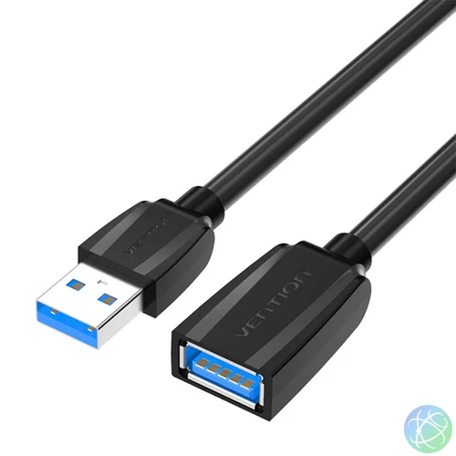 USB 3.0 hím USB csatlakozó USB csatlakozó hosszabbító kábel, Vention 3m (fekete)