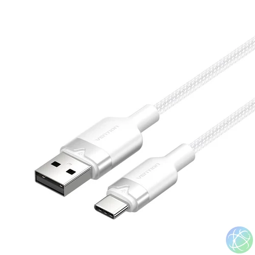USB 2.0 A - USB-C 3A kábel Vention CTNWH 2M (fehér)
