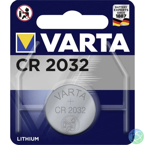 CR2032 lithium gombelem, 3V