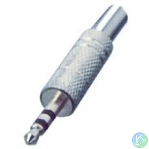 3.5mm stereo jack dugó JC-031 SK 4M - fém, szerelhető