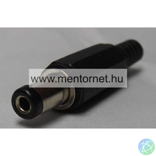 Táp dugó, 5,5*2,1*9,5mm, szerelhető vég T104