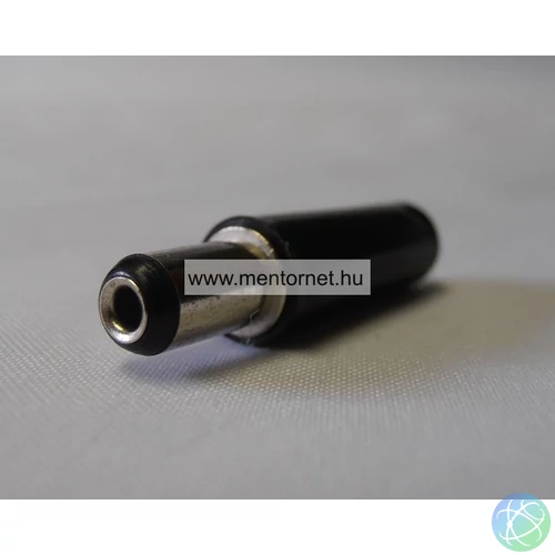 Táp dugó, 5,3*2,1*9,8mm, szerelhető vég T123