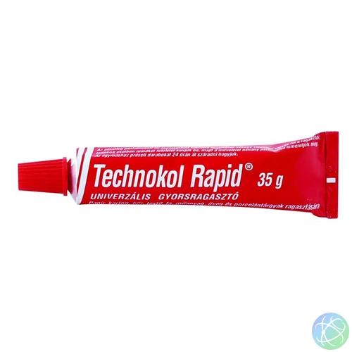 Ragasztó, folyékony, 35 g, TECHNOKOL "Rapid", piros