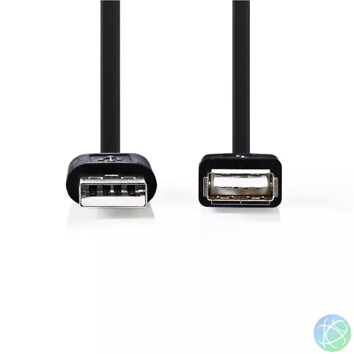 USB kábel 2.0 A apa - A anya 0,2m CCGP60010BK02 VLCP60010B02 hosszabbító