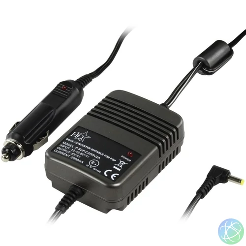 12V - 5 V, 2000 mA, PSP és TomTom, stabilizált autós tápegység (P.SUP.CAR5V2A)