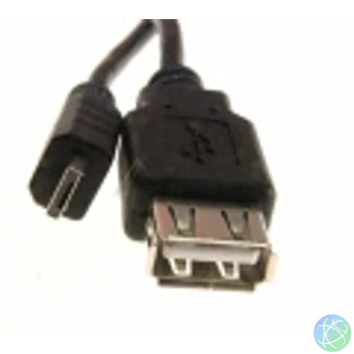 USB kábel 2.0 A anya - micro A 5pin apa 0,3m OTG