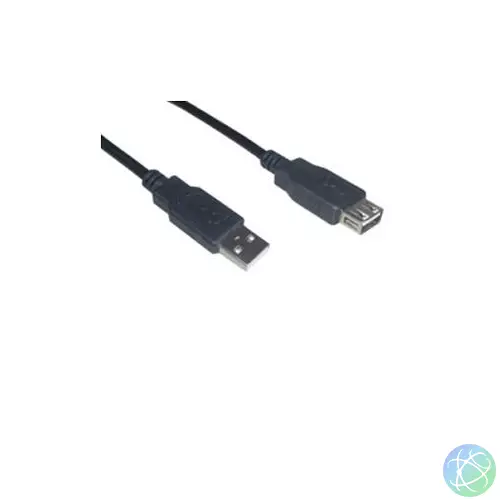 USB 2.0 hosszabbító kábel,  A-A 1,8 méteres hosszban CU-202