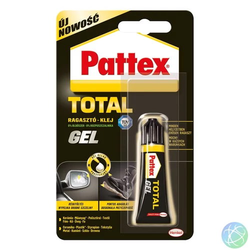 Pattex Total Gel rugalmas, átlátszó univerzális ragasztó