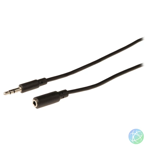 Jack - Jack kábel 3,5" apa - 3,5" anya stereo 3,0m CAGP22050BK30 KPO2744-3 CCA-423-3M