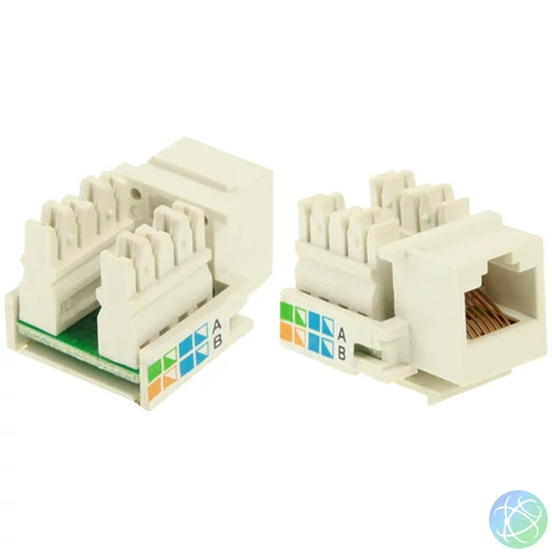 UTP RJ45 keystone aljzat, CAT5e, patch panelbe - használt