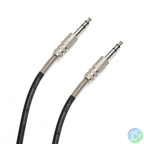 6,3 mm jack - 6,3 mm jack stereo mikrofon kábel, 3 m