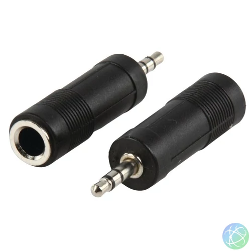 3.5mm stereo dugó - 6.35mm stereo aljzat átalakító AC 6X 05095
