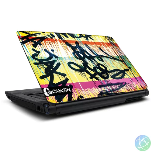 Notebook matrica, 16"-ig, graffiti