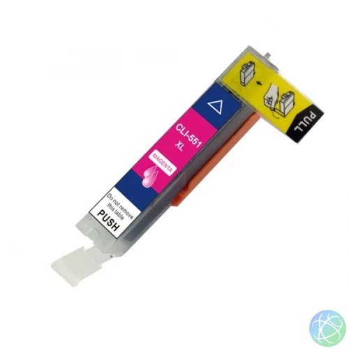 CLI-551XL M festékpatron, utángyártott, magenta, nagy kapacitású