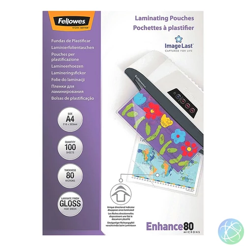A4 lamináló fólia, 80 mikron, 100 db (IFW53061)