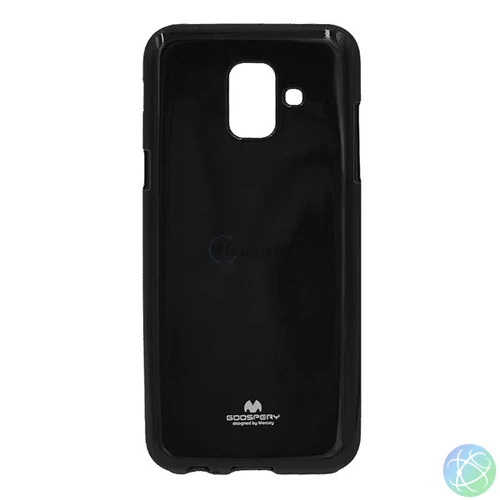 Telefon, hátlap, Samsung Galaxy A6 A600 fekete szilikon hátlap Cellect 