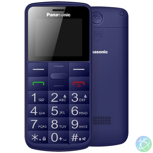 KX-TU110EXC 1.77", Dual SIM kék senior mobiltelefon