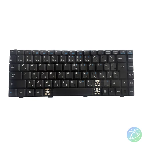 Használt notebook billentyűzet, Dell/Fujitsu V022422BK1, HU, hiányzó gombok (í, AltGR, .)