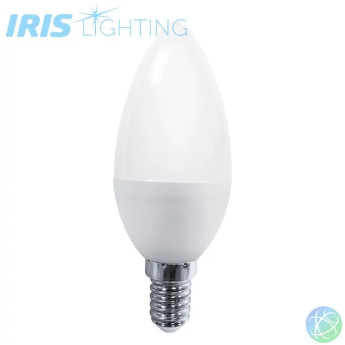 LED izzó, E14, gyertya (C37), 8 W, 640 lm, természetes fehér (4000 K), G