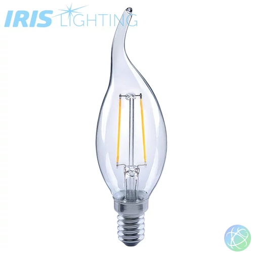 LED izzó, E14, csúcsos gyertya, filament (CT35), 4 W, 360 lm, természetes fehér (4000 K), F