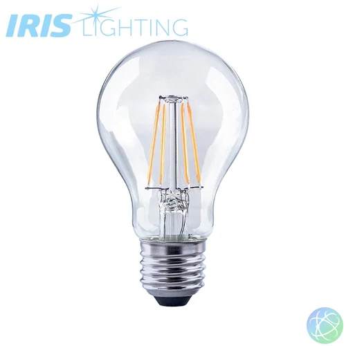 LED izzó, E27, gömb, filament (A60), 8 W, 720 lm, természetes fehér (4000 K), F