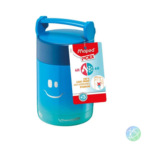 Concept Kids duplafalú ételtartó, 350 ml, rozsdamentes acél, kék