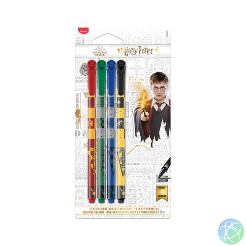 Filctoll készlet, MAPED "Harry Potter Teens", 4 különböző szín
