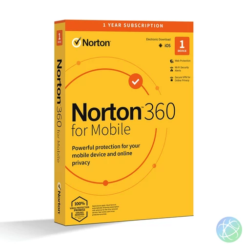 Norton 360 for Mobile, 1 felhasználó, 1 év, magyar (21426914)
