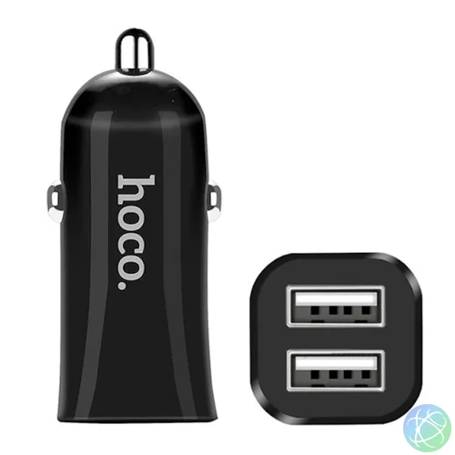Z12 Elite autós szivargyújtó töltő, 2×USB A, fekete