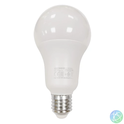 LED izzó, E27, gömb (A65), 18 W, 1600 lm, meleg fehér (3000 K)