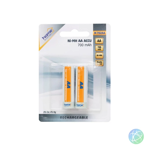 702AA AA ceruza akkumulátor 2db-os csomag 700mAh/db