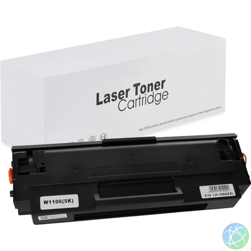 W1106A (106A) XXL toner, utángyártott, chipes, 5.0k