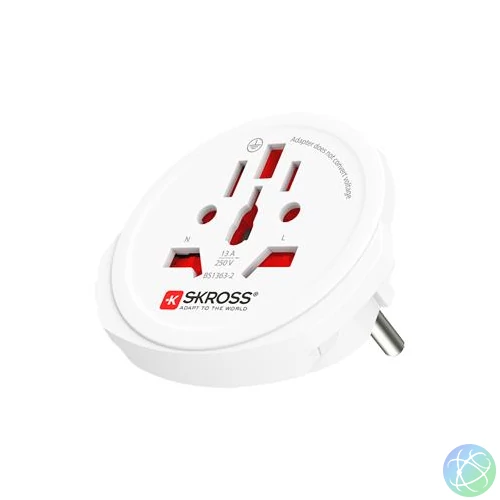 SKWOTOEUU hálózati univerzális utazó adapter, Európába utazóknak 