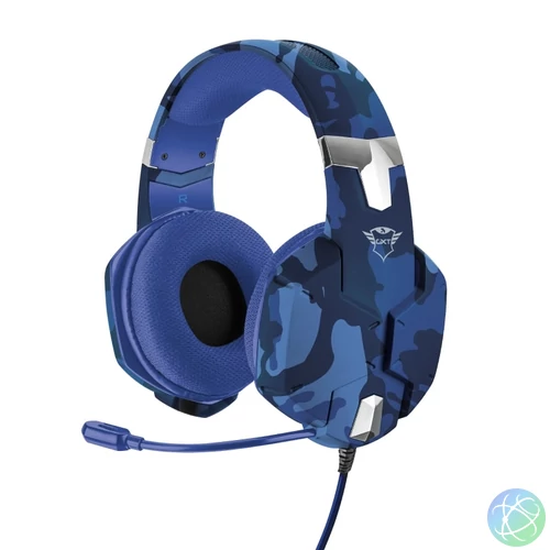 GXT 322B Carus PC / PS4 / PS5 - kék gamer fejhallgató mikrofonnal