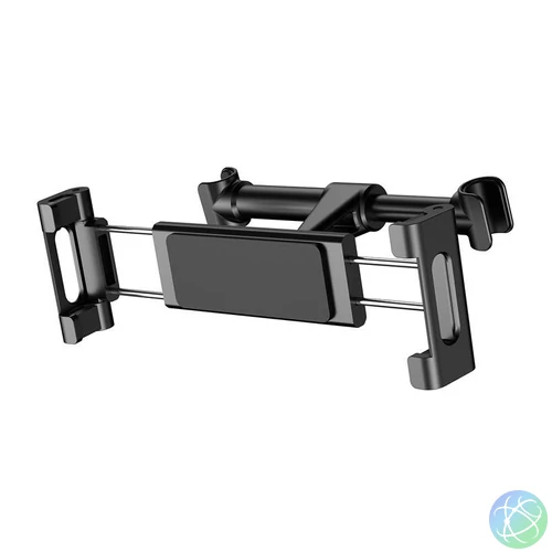 SUHZ-01 Autós telefon és tablet tartó, 4,7"-12,9"-ig, fejtámlára rögzíthető, univerzális, fekete