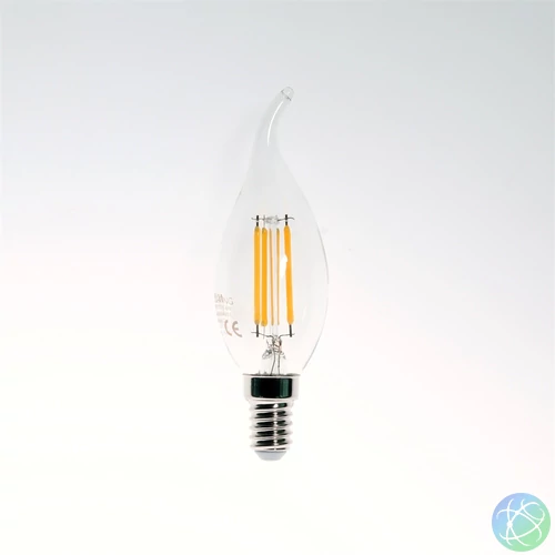 Filament Bulb Longtip E14 FLCT35 4W/3000K/360lm aranyszínű gyertya LED fényforrás