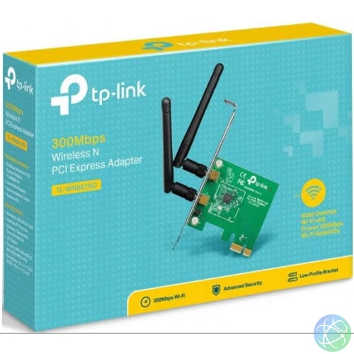 TL-WN881ND Vezeték nélküli 300Mbps PCI-E adapter