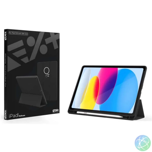 iPad 10.gen rollcase 10,9" tablet tok, fekete
