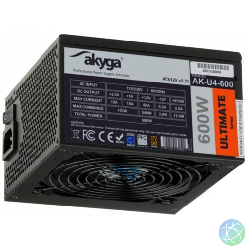 AK-U4-600 bronze 80+ PC tápegység