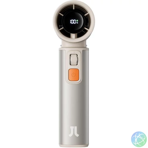 FA55 Brown kézi ventilátor, 9000mAh akkumulátor, LED kijelző, negatív ion légtisztítás