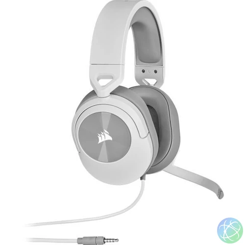 HS55 Stereo fehér gamer headset fejhallgató