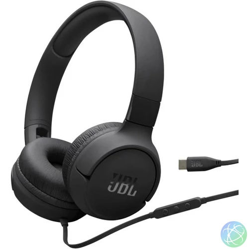 Tune520C USB-C vezetékes mikrofonos fekete fejhallgató headset
