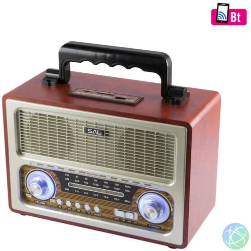 RRT3 retro akkus bluetooth hangfal