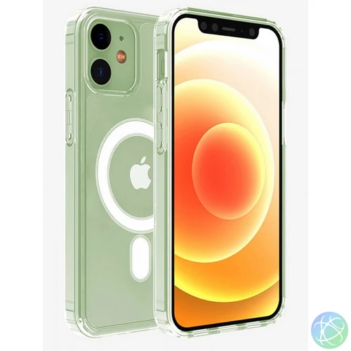 iPhone 14 Pro Max TPU+PC mágneses tok, Átlátszó