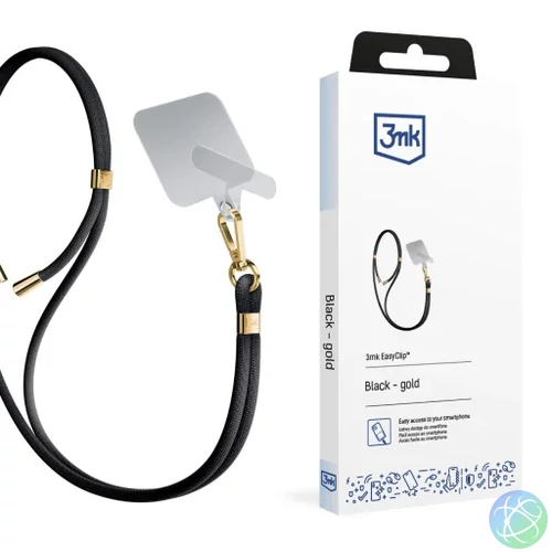 3mk EasyClip nyakbaakasztó kiegészítő, fekete-arany