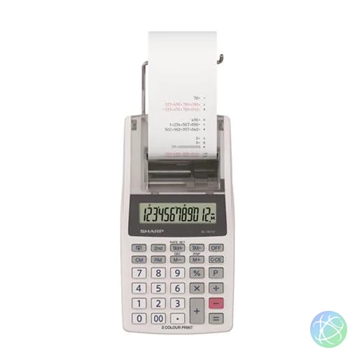 EL-1611V asztali számológép, szalagos, 12 digites, 2 színű nyomtatás 