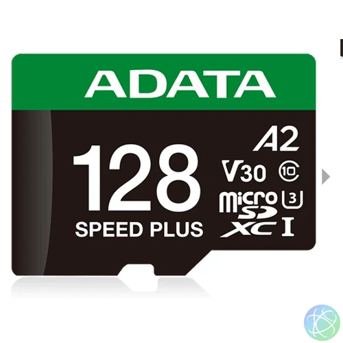 SPEED PLUS 128GB microSDXC, Class10, UHS-I, U3, V30 memóriakártya, 180/160MB/s