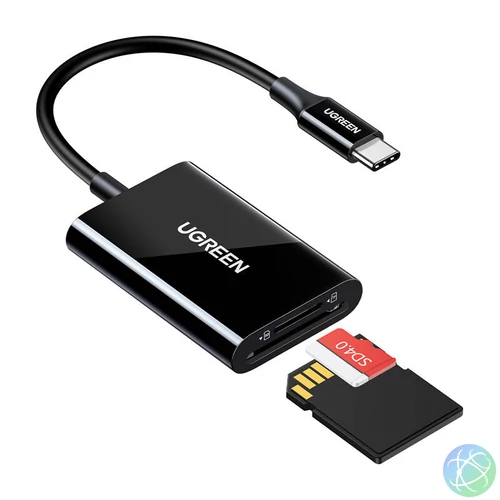 CM265 2 az 1-ben USB-C kártyaolvasó (fekete)