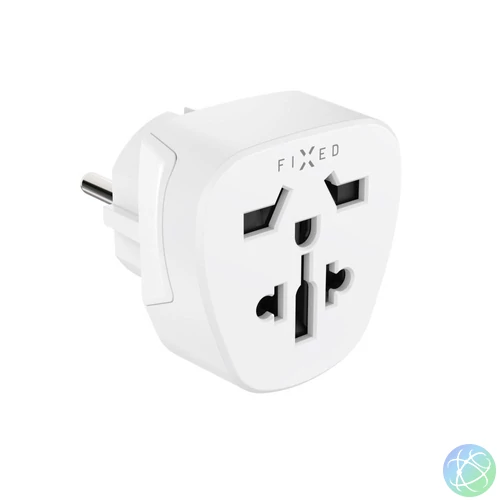 FIXCT-EU2-WH hálózati univerzális adapter, európába utazóknak